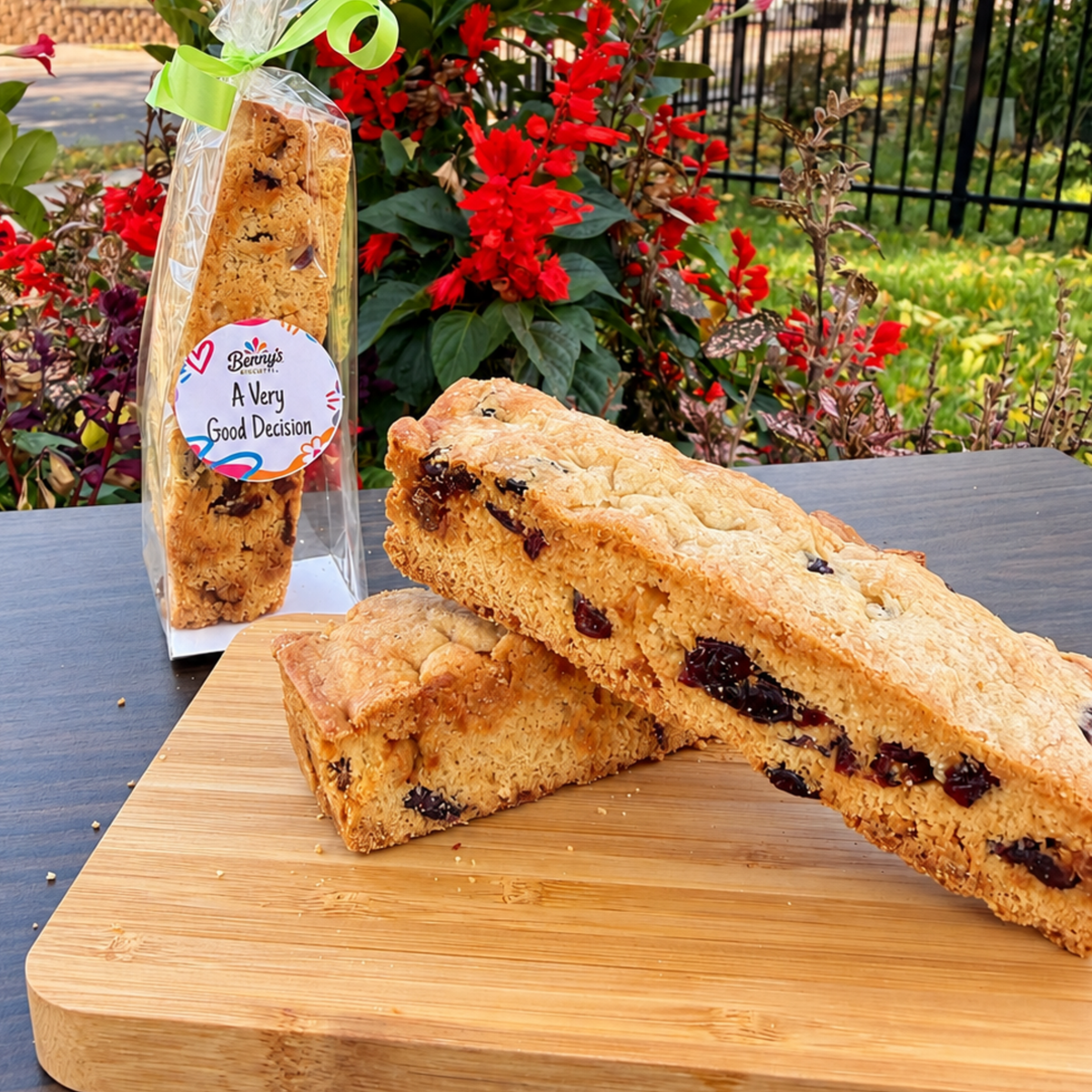 White Chocolate Cranberry Biscotti
